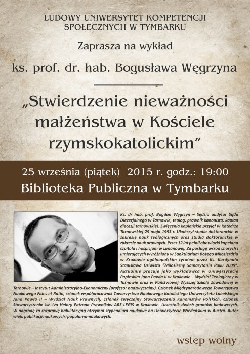Wykład ks.Bogdana Węgrzyna