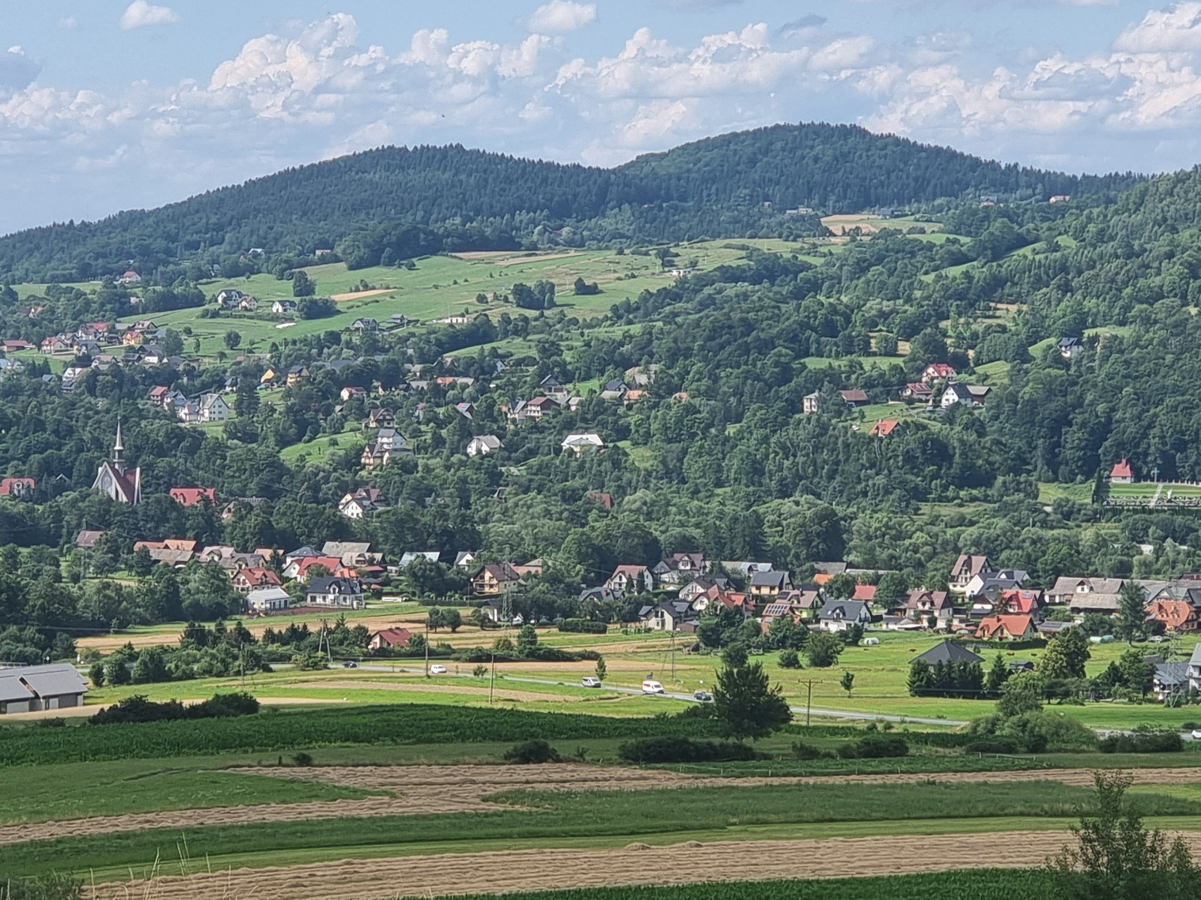 Gmina Tymbark widziana od „przekaźnika”