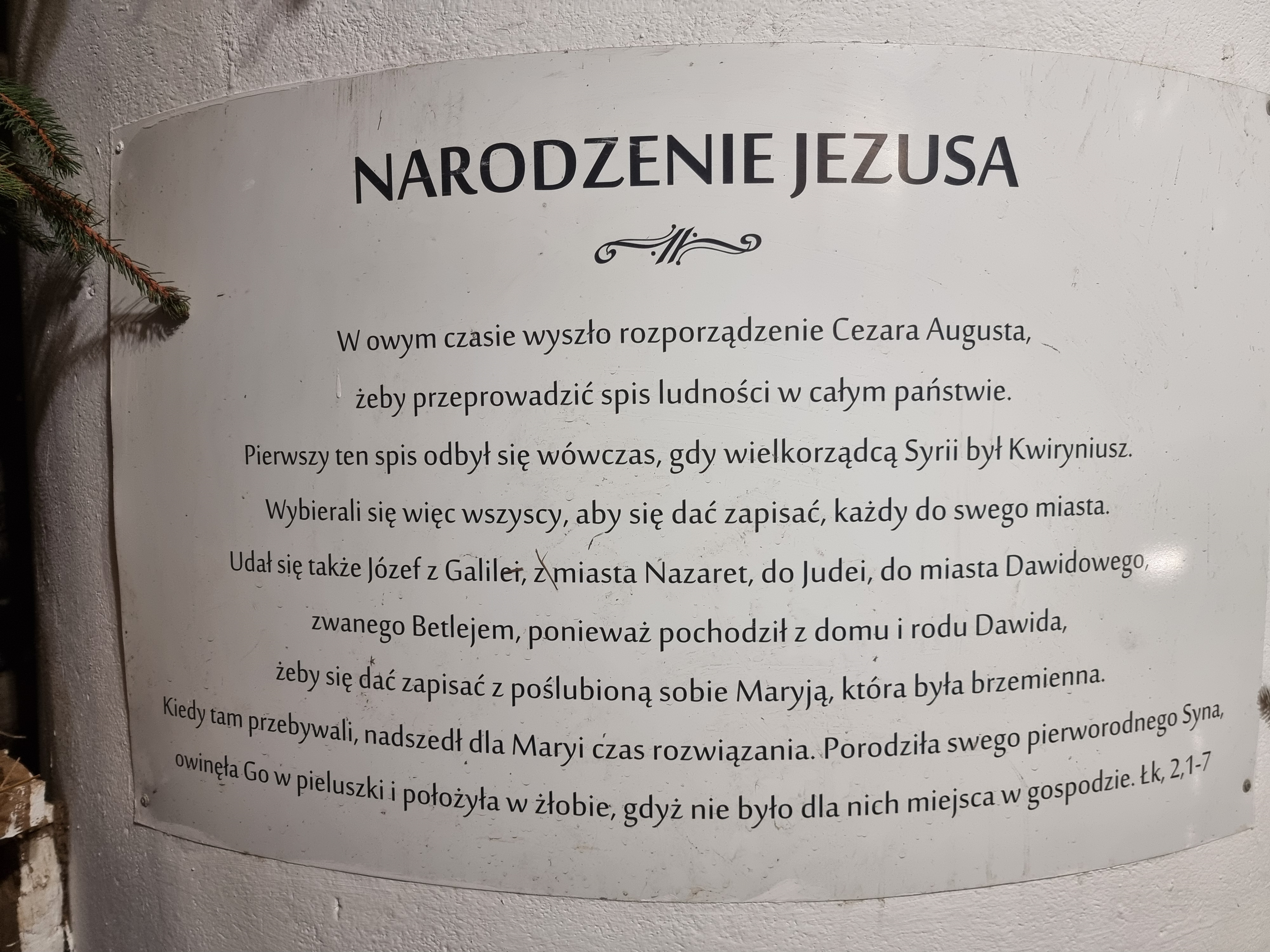 Żywa Szopka w Opactwie Cystersów