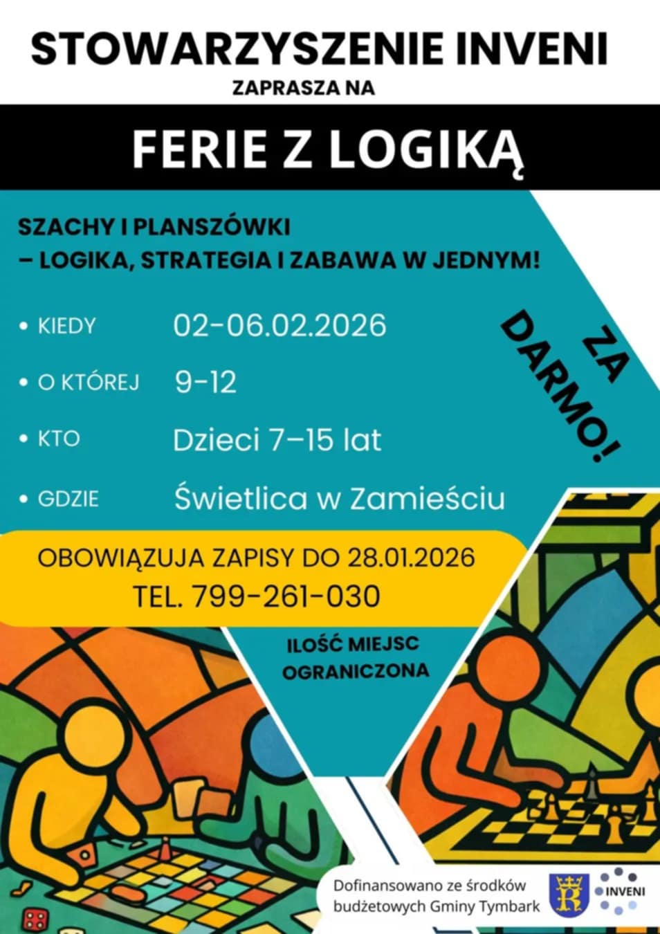 „FERIE z LOGIKĄ” – Stowarzyszenie INVENTI zaprasza!