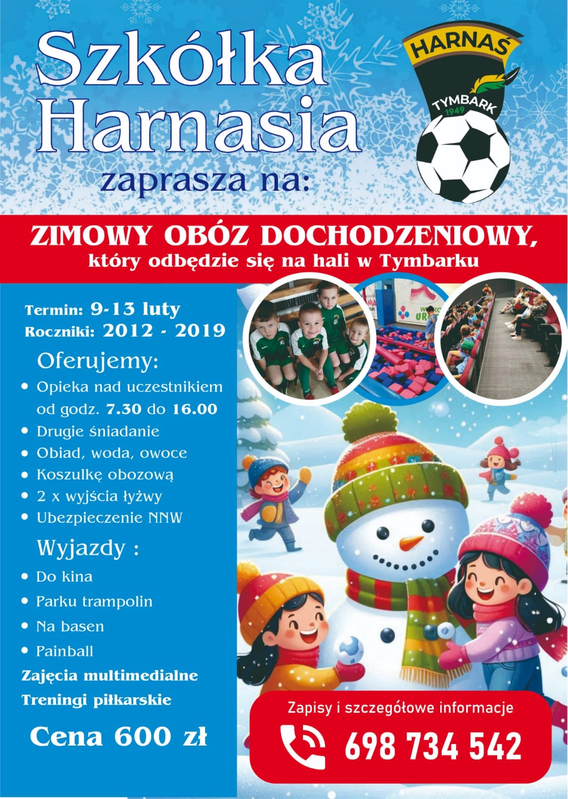 Zaproszenie na ferie zimowe z Harnasiem!