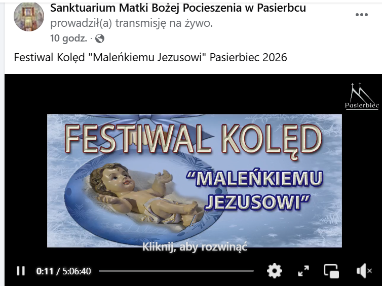 Festiwal Kolęd „Maleńkiemu Jezusowi”, Pasierbiec 2026 – koncert finałowy (25.01.2026)