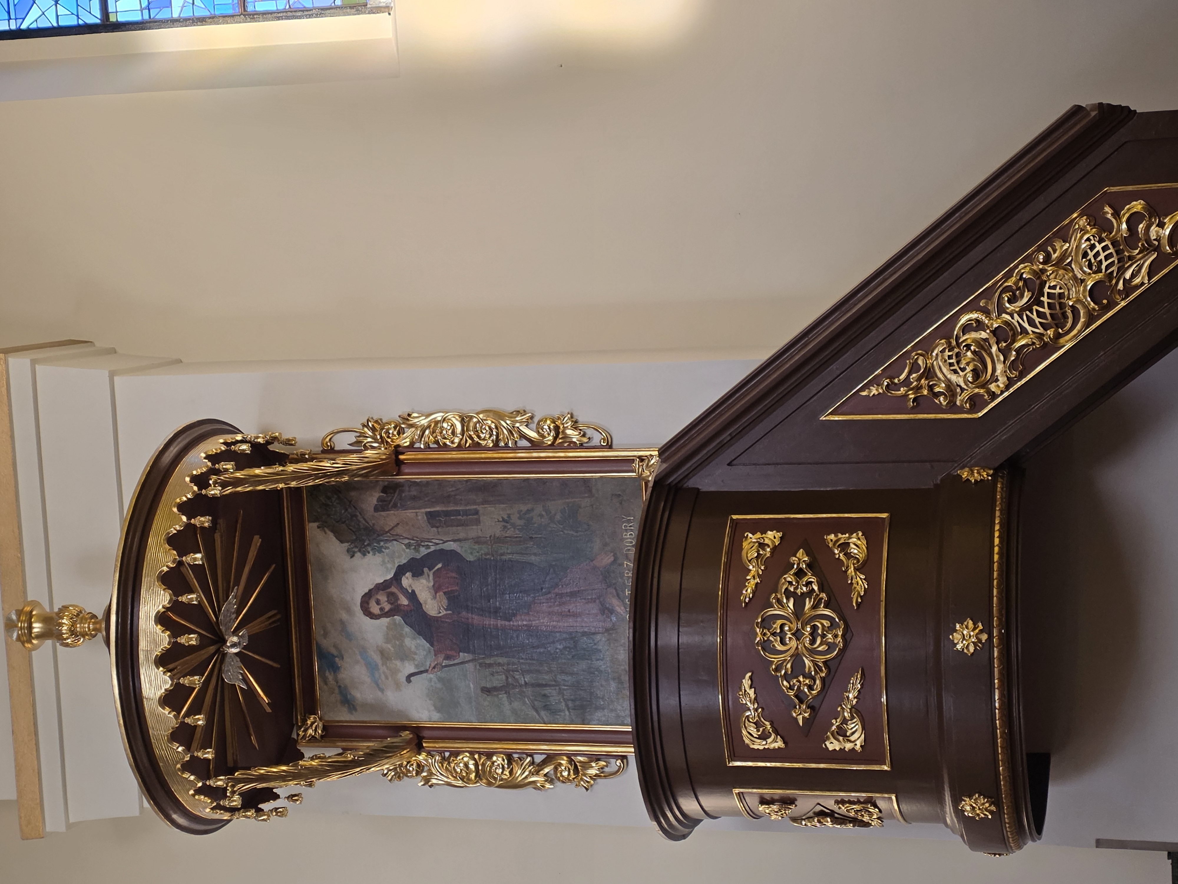 „JAM JEST PASTERZ DOBRY”- ambona z obrazem Dobrego Pasterza w tymbarskiej świątyni, Niedziela Dobrego Pasterza