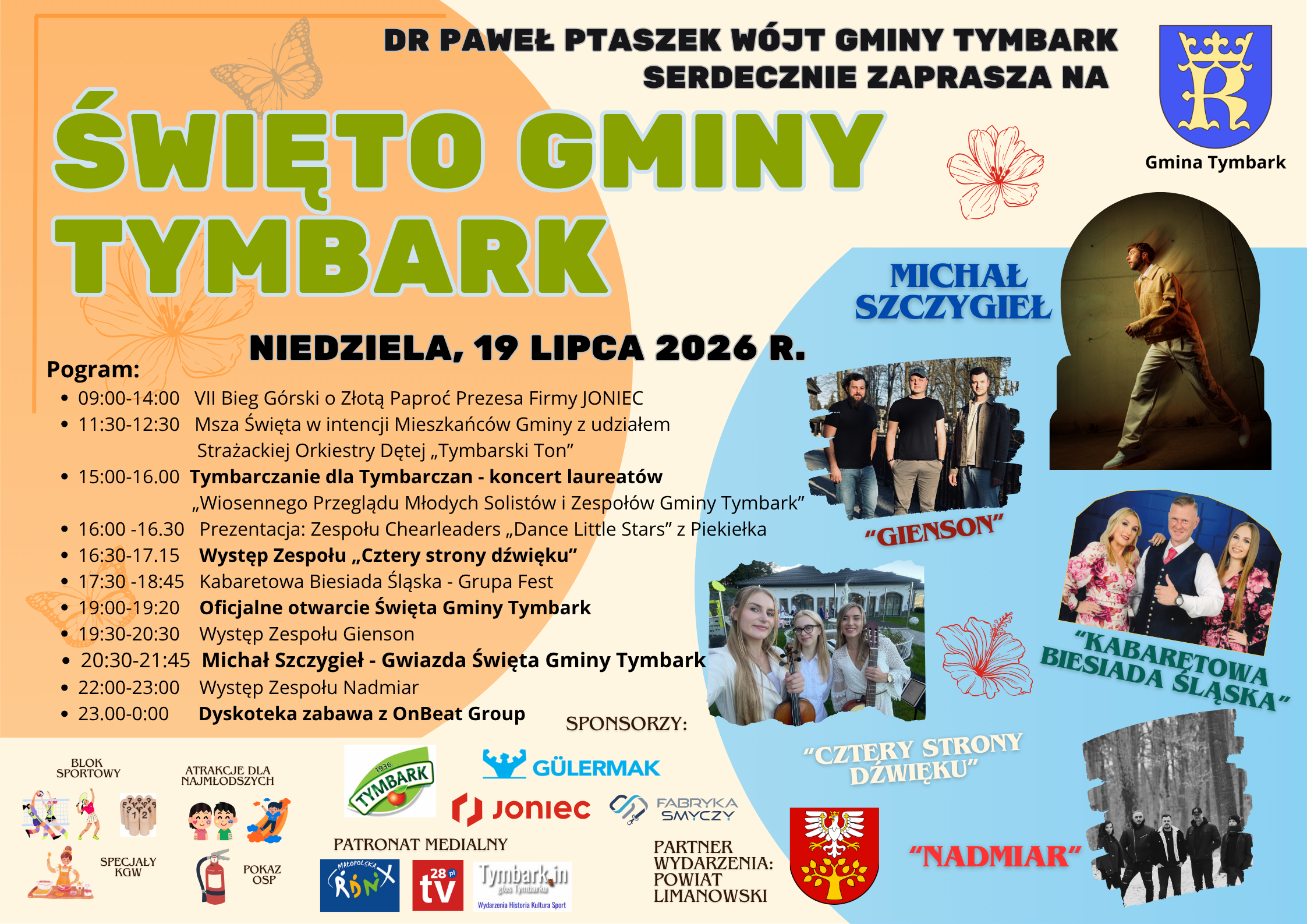 Plan wydarzenia ŚWIETO GMINY TYMBARK