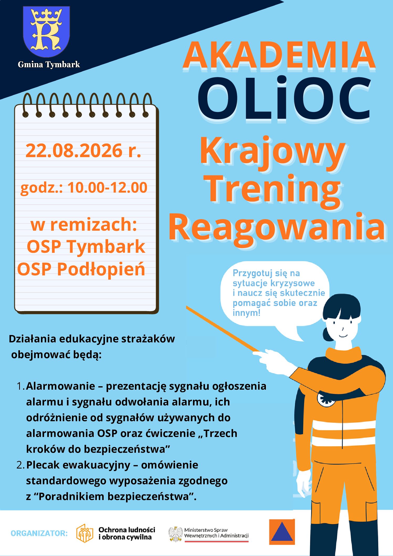 Zaproszenie do udziału w Akademii Ochrony Ludności i Obrony Cywilnej (OLiOC)