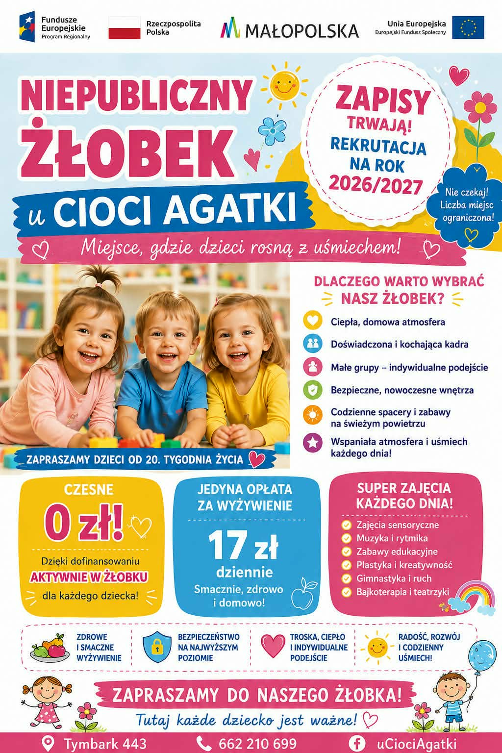 TRWAJĄ ZAPISY do ŻŁOBKA U CIOCI AGATKI!