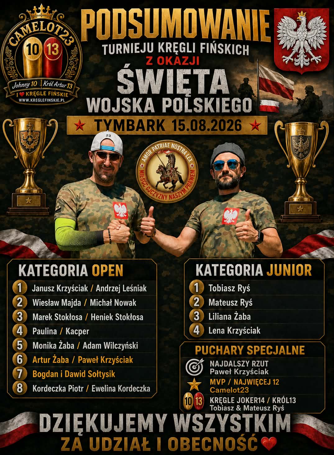 „Bóg, Honor, Ojczyzna” – ŚWIĘTO WOJSKA POLSKIEGO Z KRĘGLAMI FIŃSKIMI!